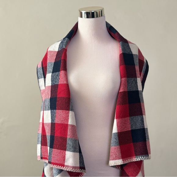 Multi Color Draped Front Vest - Picture 4 of 4